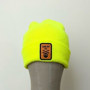 Line Ski Co Neon Highlighter Yellow Beanie‎